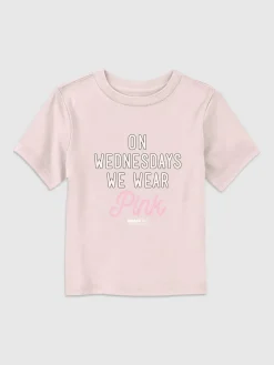 Toddler Mean Girls On Wednesdays We Wear Pink Graphic Tee