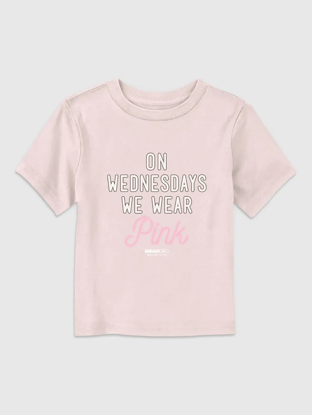 Toddler Mean Girls On Wednesdays We Wear Pink Graphic Tee