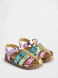 Toddler Metallic Fisherman Sandals