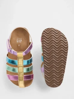 Toddler Metallic Fisherman Sandals
