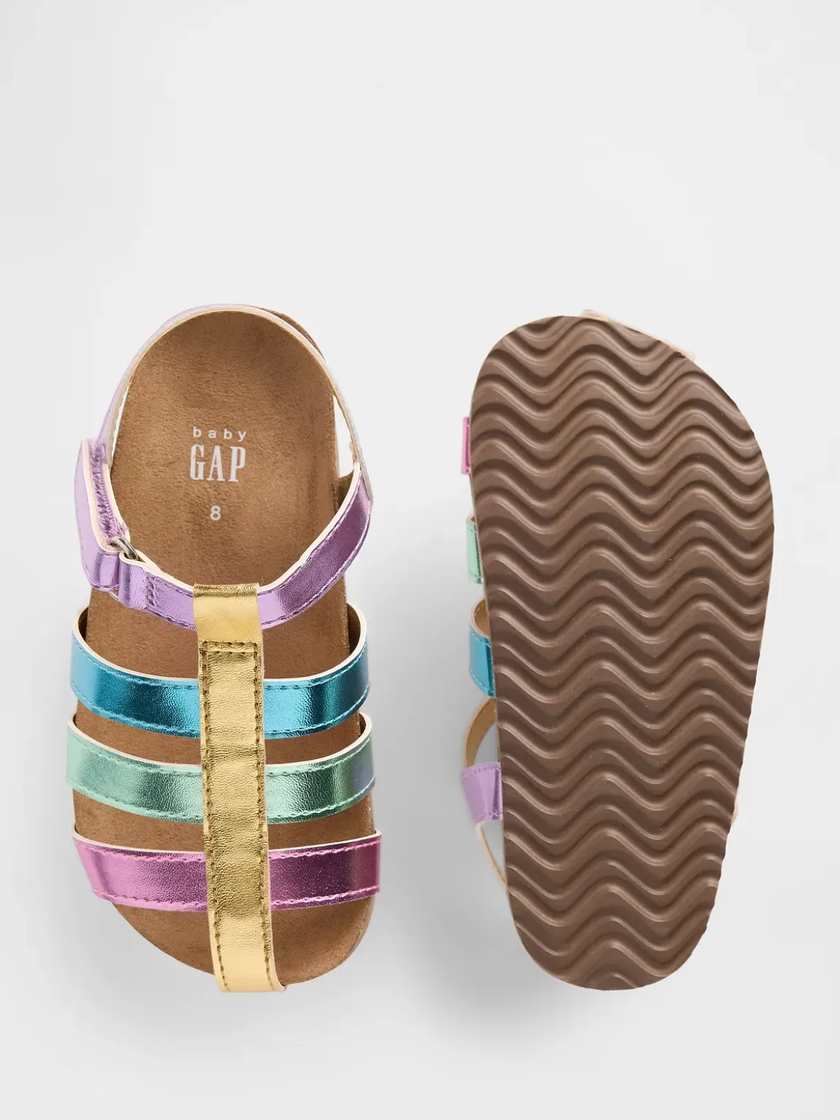 Toddler Metallic Fisherman Sandals