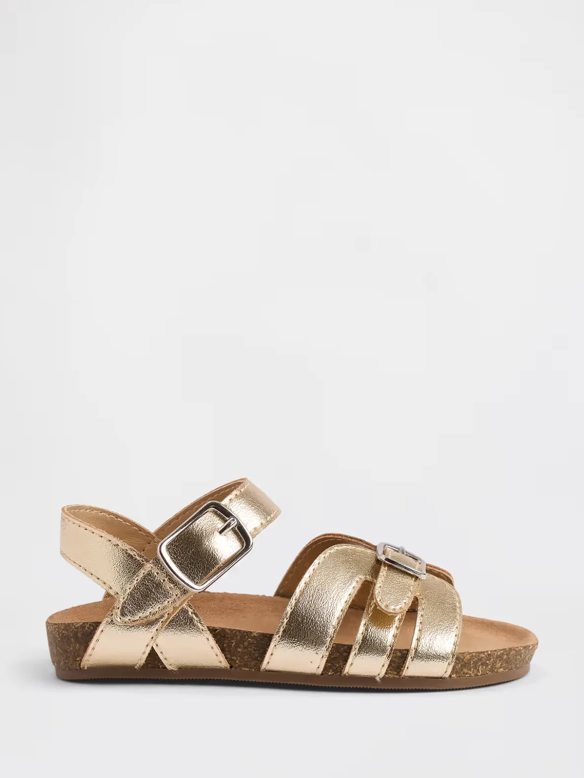 Toddler Metallic Strap Sandals