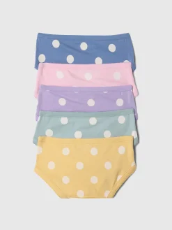 Toddler Organic Stretch Cotton Bikini Briefs (5-Pack)