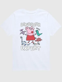 Toddler Peppa Pig Dinosaur Expert Short Sleeve Graphic T-Shirt