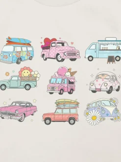 Toddler Trucks And Cars Graphic T-Shirt