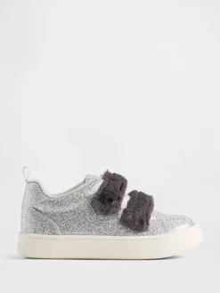 Toddler Vegan Fur Glitter Sneakers