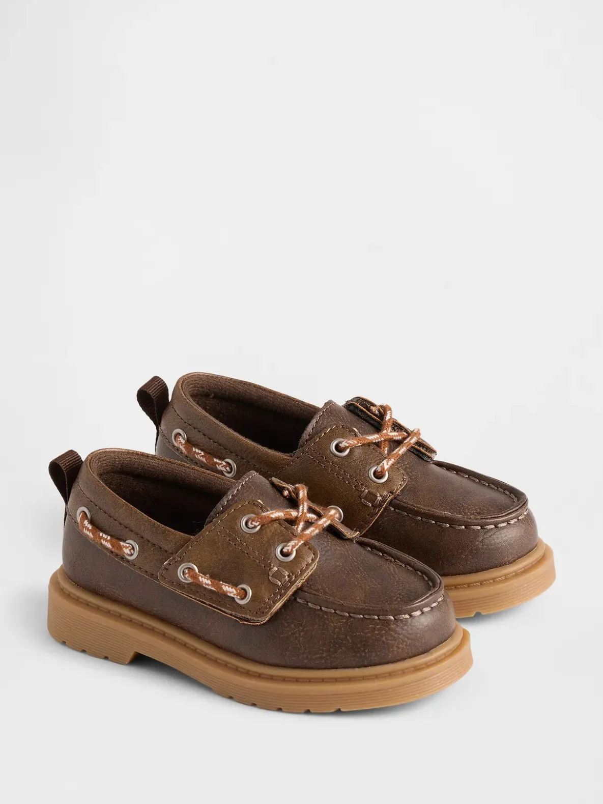Toddler Vegan Leather Boat Shoes