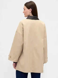 Twill Oversized Trench Coat