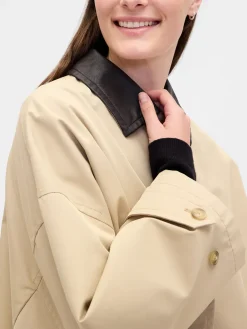 Twill Oversized Trench Coat
