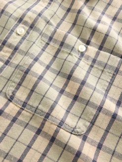Twill Straight-Hem Shirt