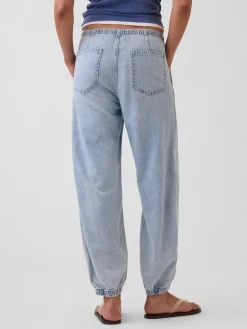 UltraSoft Denim Easy Barrel Joggers