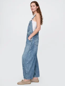 UltraSoft Denim Horseshoe Overalls