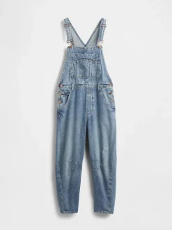 UltraSoft Denim Horseshoe Overalls