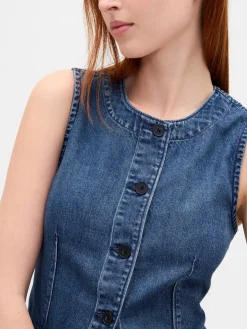 UltraSoft Denim Longline Vest