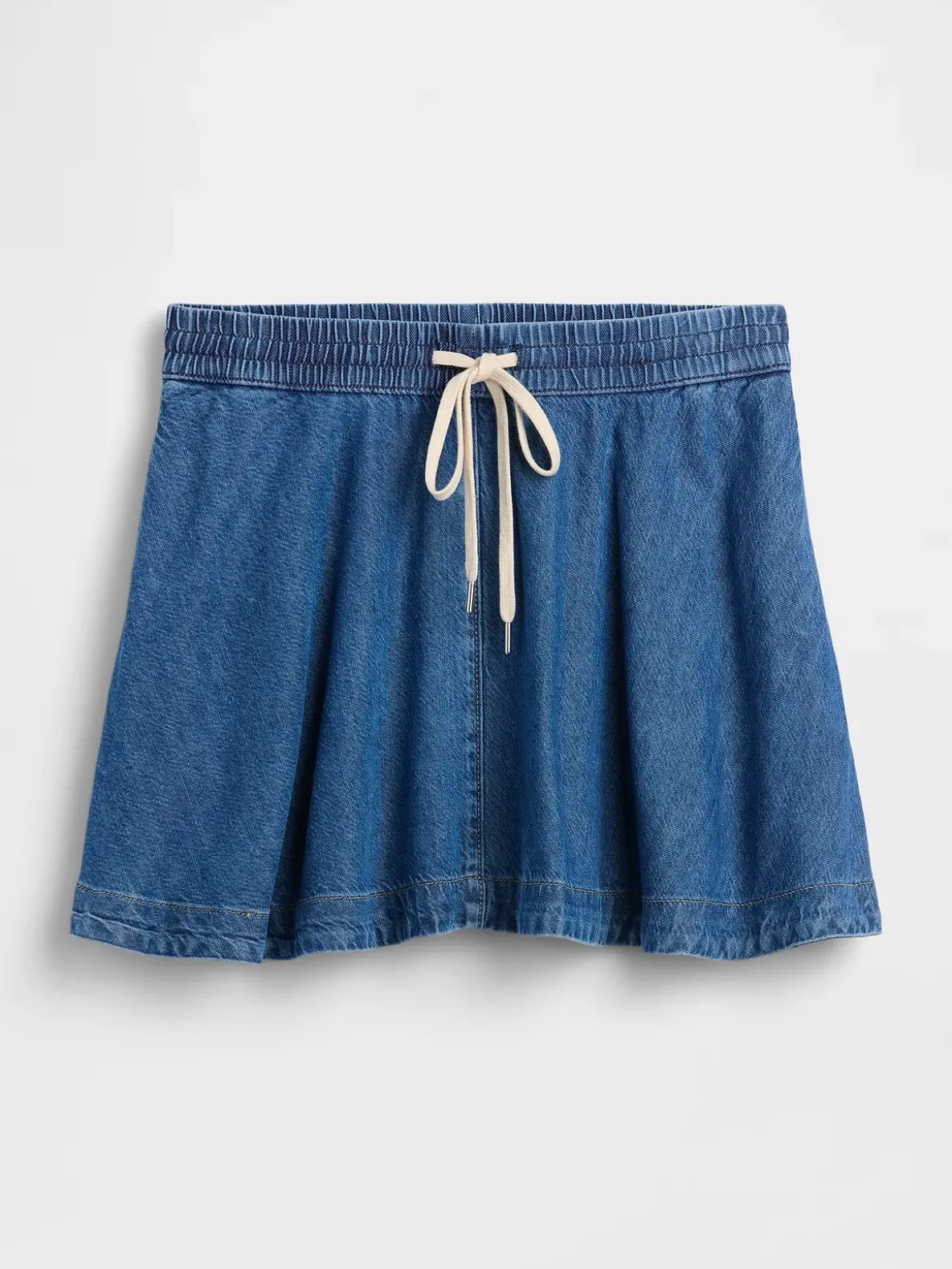 UltraSoft Denim Mini Circle Skirt