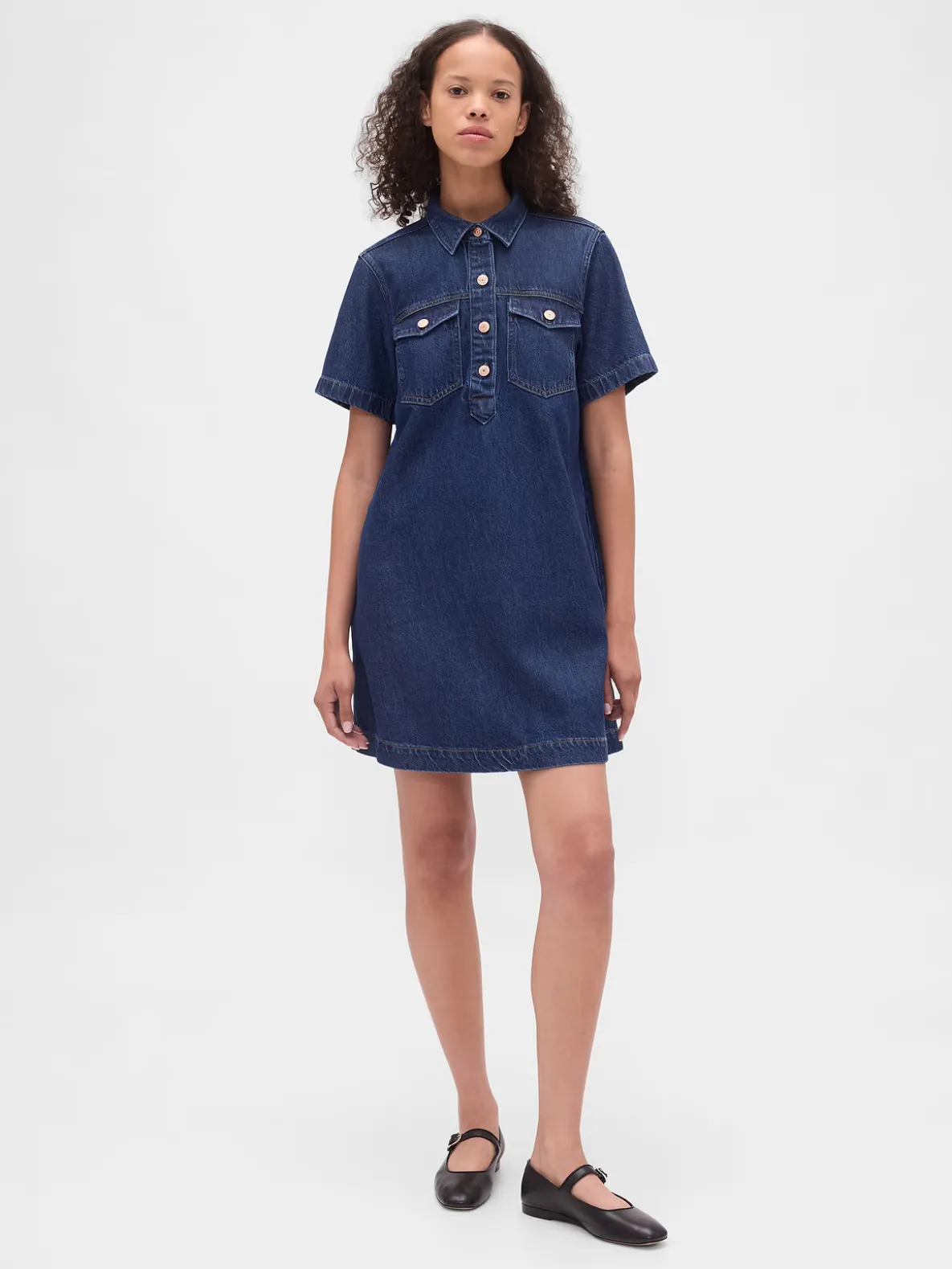 UltraSoft Denim Mini Dress