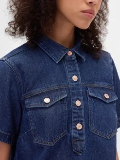 UltraSoft Denim Mini Dress