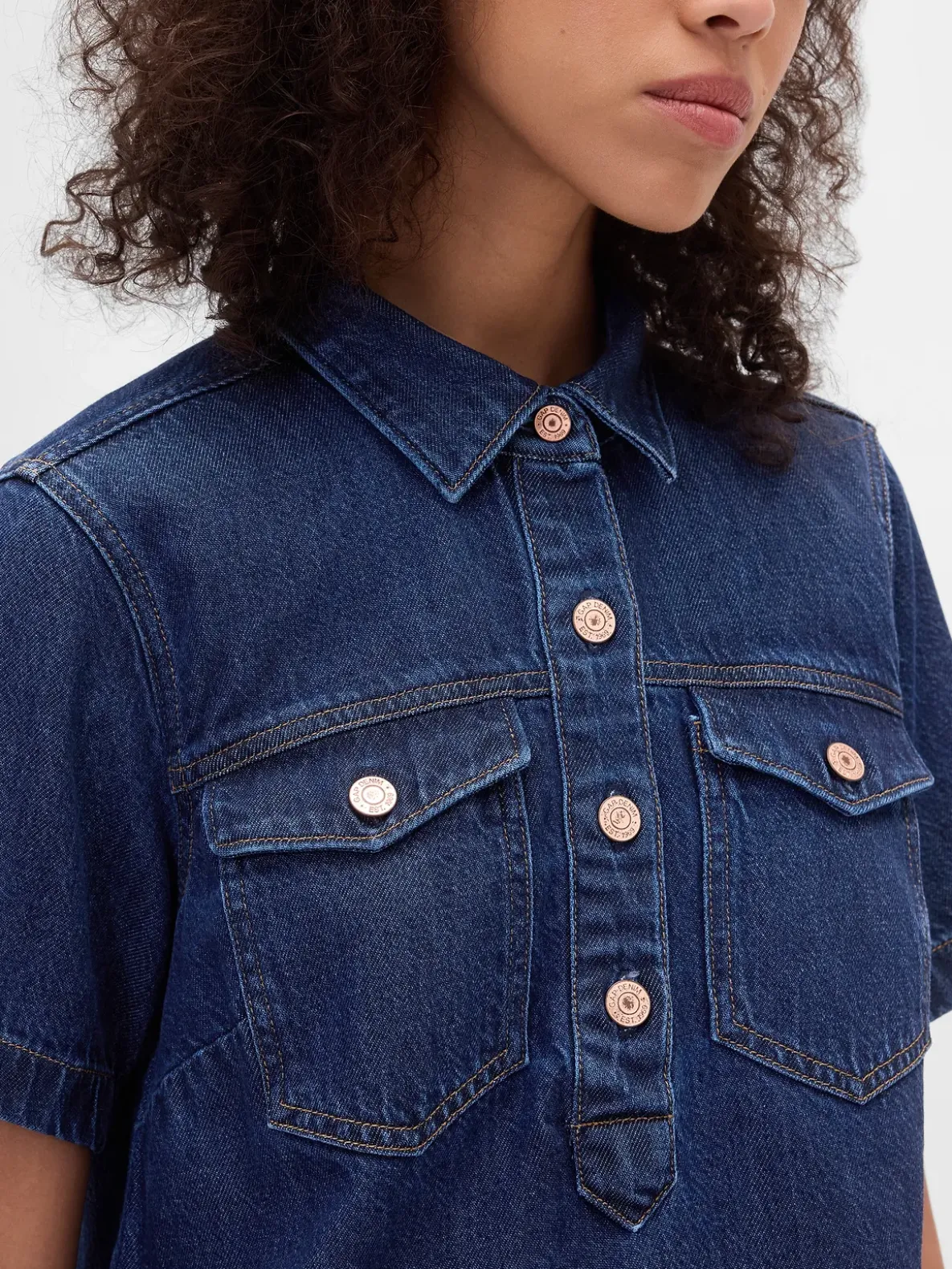 UltraSoft Denim Mini Dress