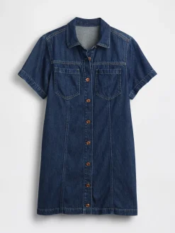 UltraSoft Denim Mini Shirtdress
