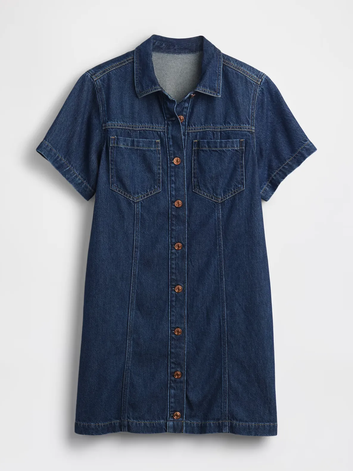 UltraSoft Denim Mini Shirtdress