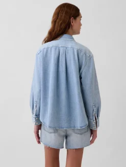 UltraSoft Denim Oversized Shirt