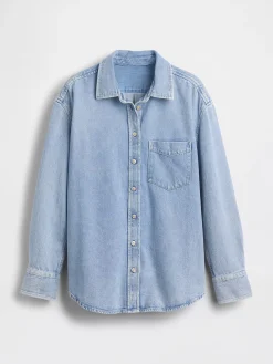 UltraSoft Denim Oversized Shirt