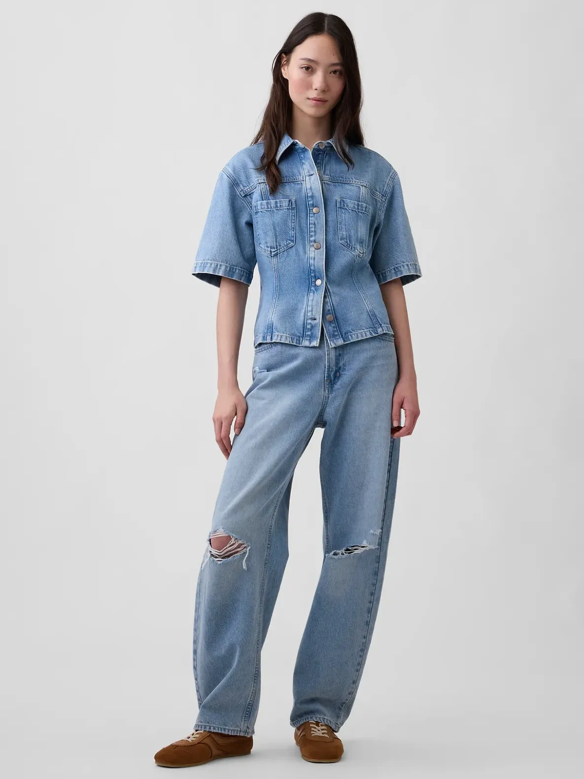 UltraSoft Denim Pocket Shirt