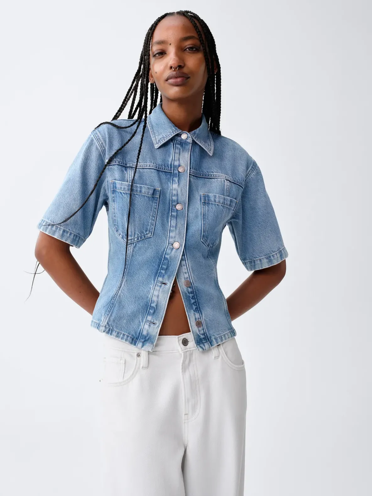 UltraSoft Denim Pocket Shirt