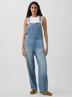 UltraSoft Denim Relaxed Overalls