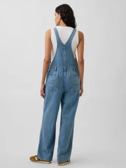 UltraSoft Denim Relaxed Overalls