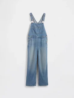 UltraSoft Denim Relaxed Overalls