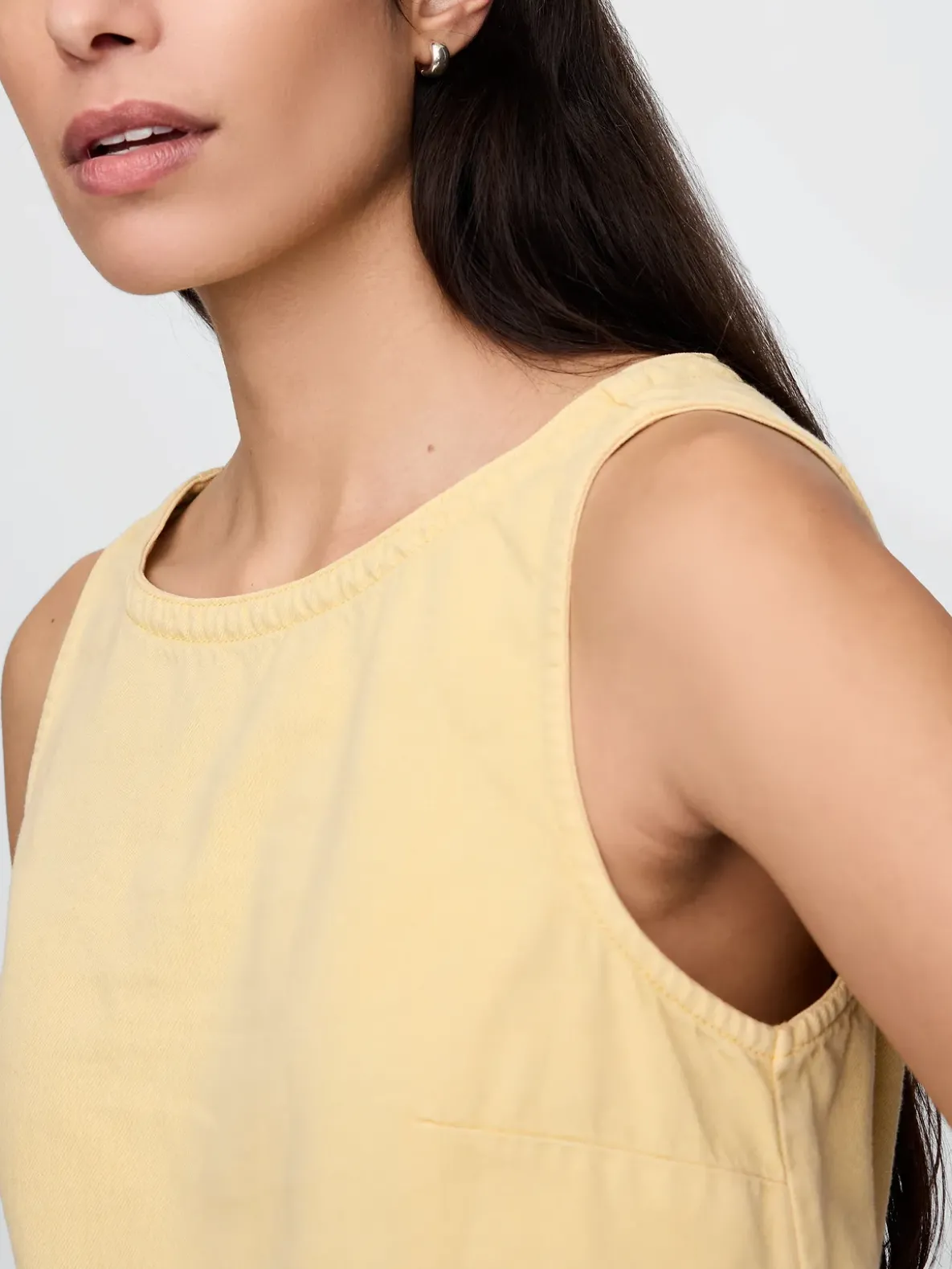 UltraSoft Denim Shell Tank Top