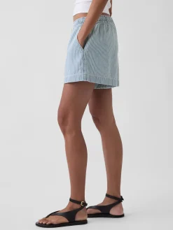 UltraSoft Denim Stripe Easy Shorts