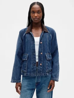 UltraSoft Denim Swing Chore Jacket