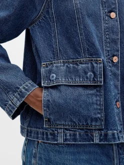 UltraSoft Denim Swing Chore Jacket