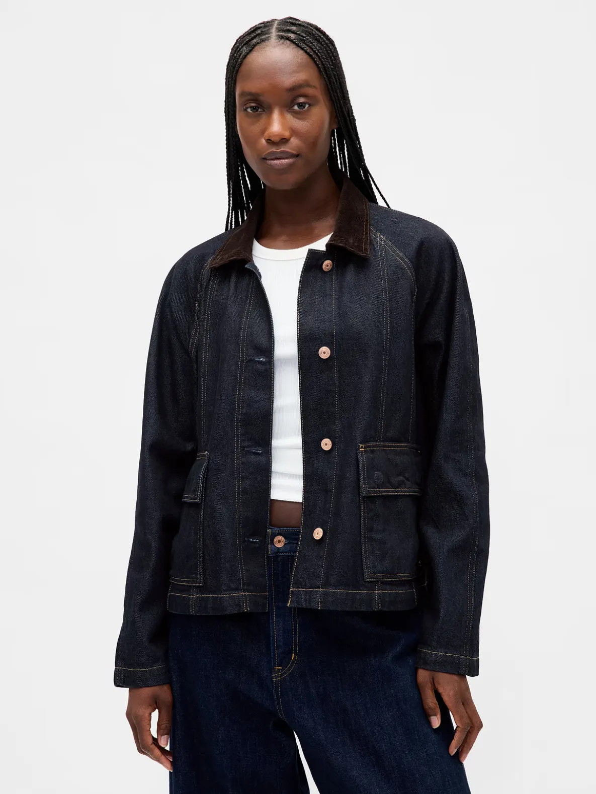 UltraSoft Denim Swing Chore Jacket