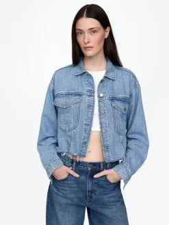 UltraSoft Icon Denim Crop Jacket