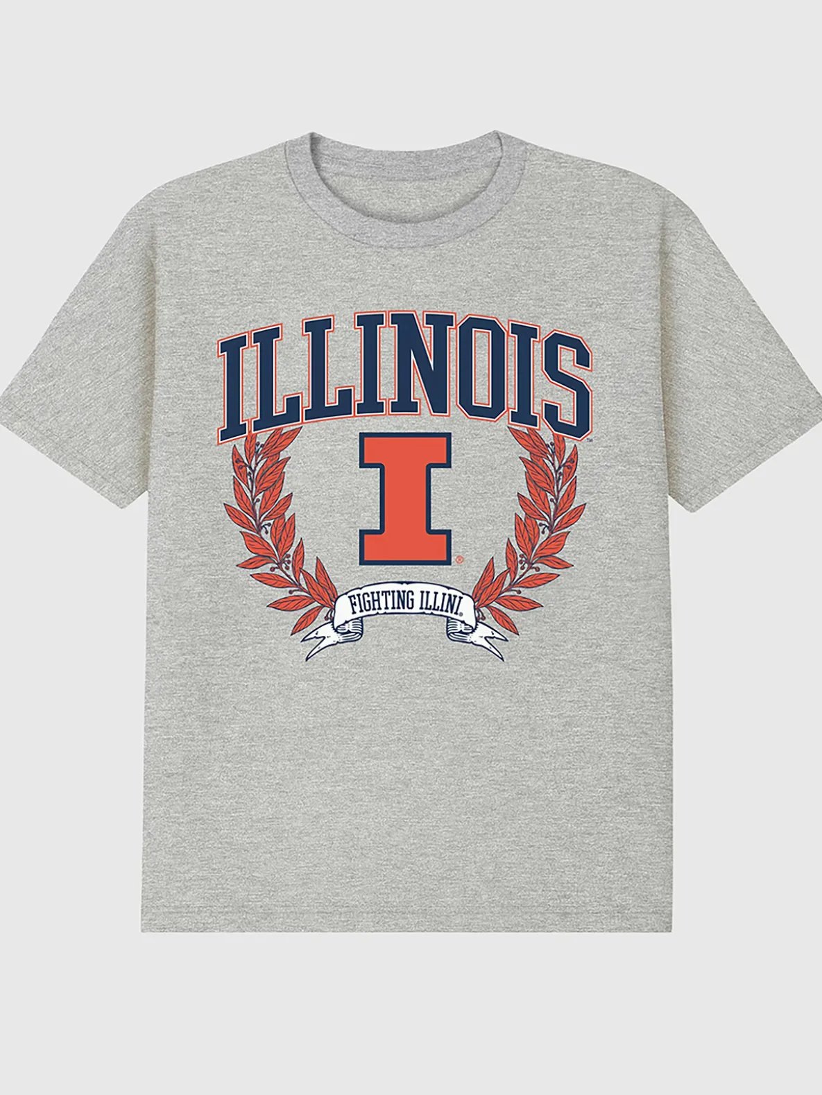University of Illinois Laurels Dark Graphic T-Shirt