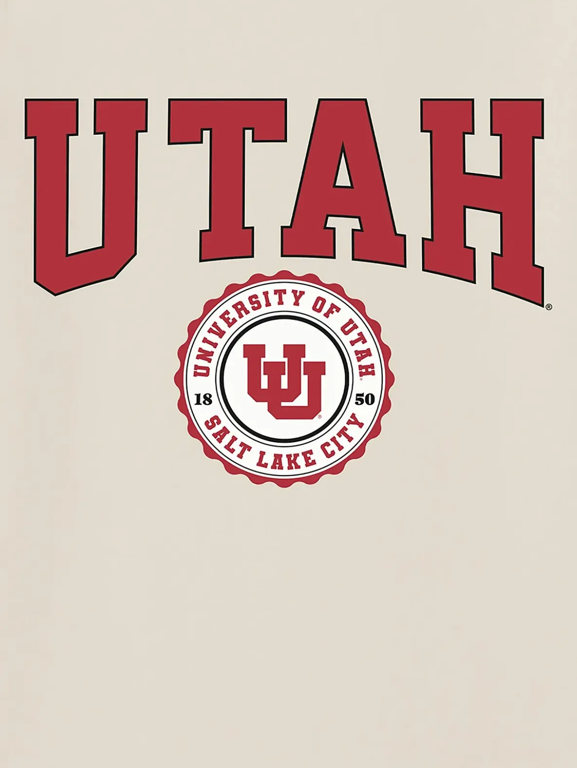 University of Utah Collegiate Seal Dark Graphic T-Shirt
