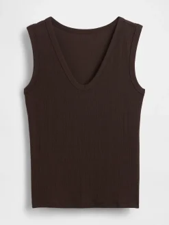 Variegated Rib Tank Top