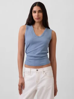 Variegated Rib Tank Top