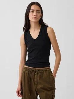 Variegated Rib Tank Top