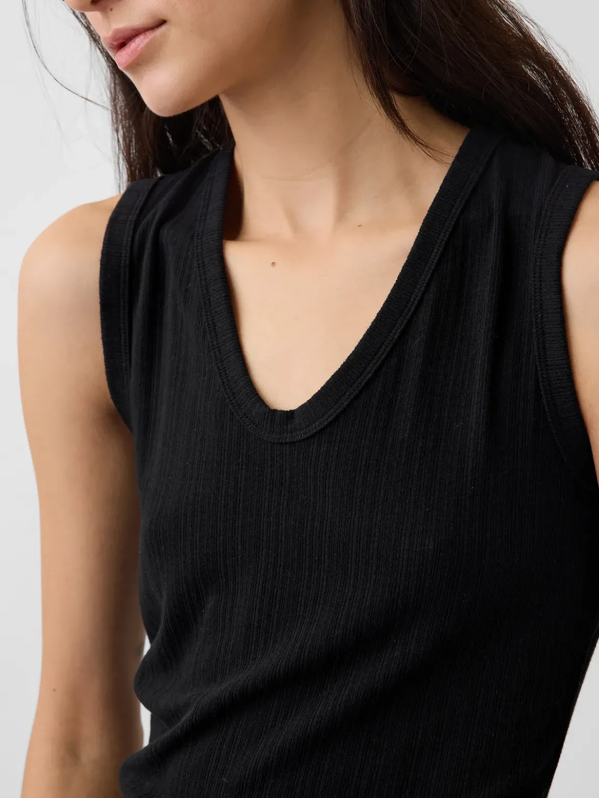Variegated Rib Tank Top