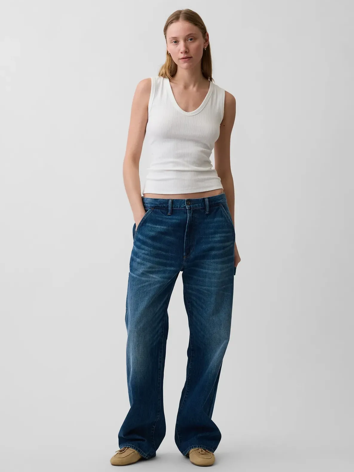 Variegated Rib Tank Top