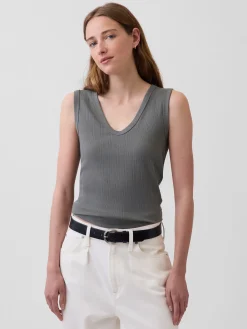 Variegated Rib Tank Top