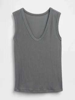 Variegated Rib Tank Top