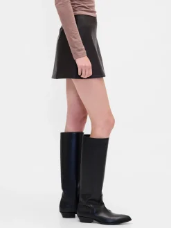 Vegan Leather Mini Skort