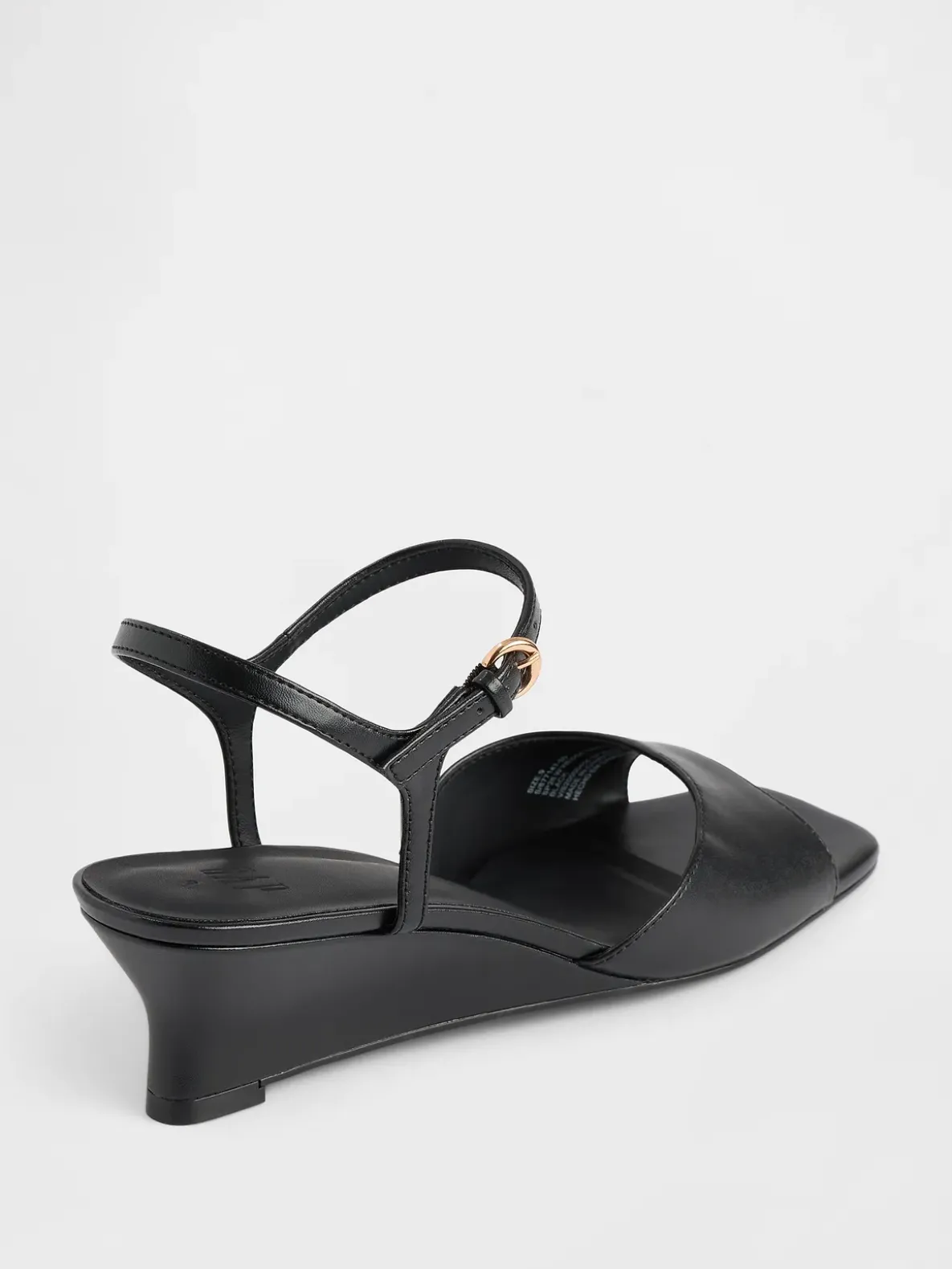 Vegan Leather Wedge Sandals