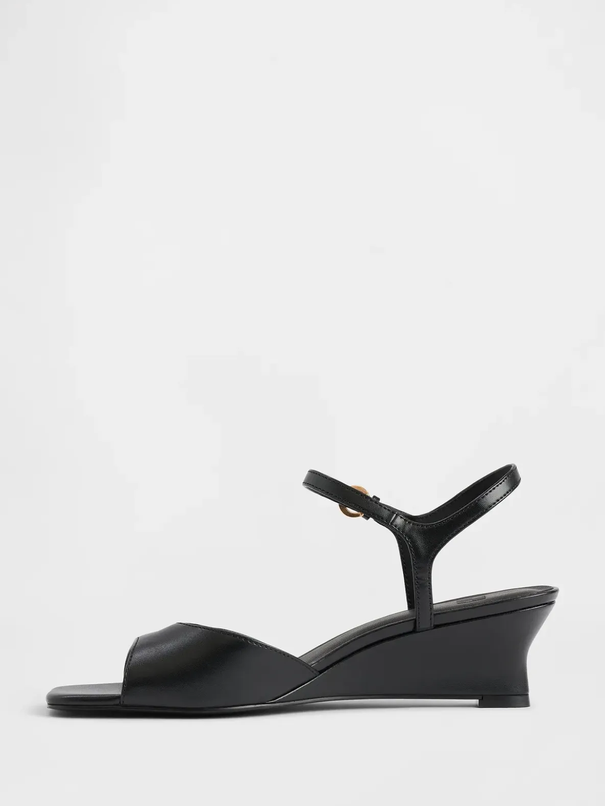 Vegan Leather Wedge Sandals