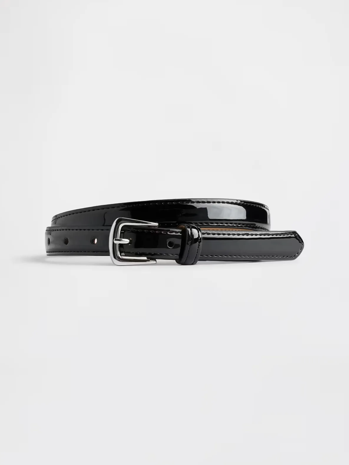 Vegan Patent Leather Belt